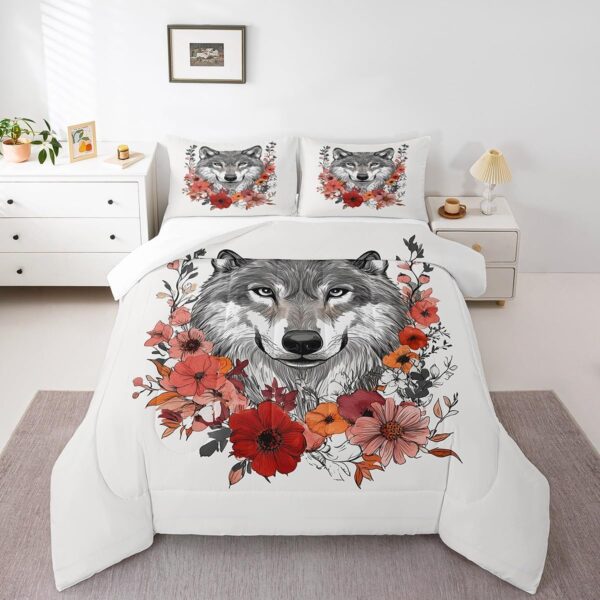 Animal Wolves Bedding Set for Boys